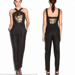 Milly Black & Gold Jumpsuit